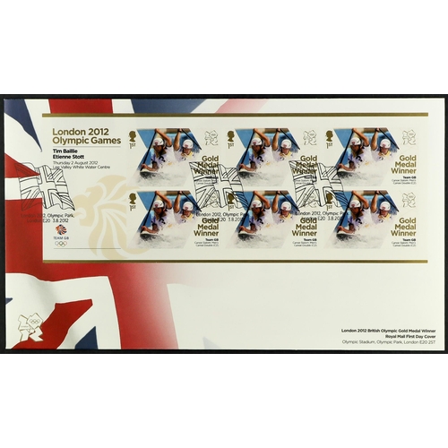 1732 - 2012 PARALYMPIC AND OLYMPIC SHEETLETS. Complete set. Unaddressed with Olympic Park cancels. Cat £375... 