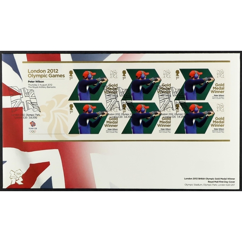 1732 - 2012 PARALYMPIC AND OLYMPIC SHEETLETS. Complete set. Unaddressed with Olympic Park cancels. Cat £375... 