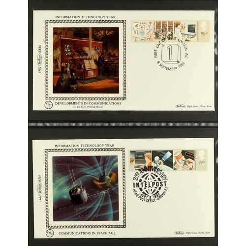 1735 - BENHAM COVERS IN FIVE BINDERS. Mainly silks from 1980s. (Approximately 140 covers) Lot 1735 [c]