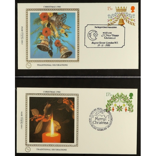 1735 - BENHAM COVERS IN FIVE BINDERS. Mainly silks from 1980s. (Approximately 140 covers) Lot 1735 [c]