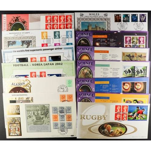 1736 - BENHAM DEFINITIVE COVERS 1982-2002 collection in box, includes booklet panes, high values etc. (appr... 