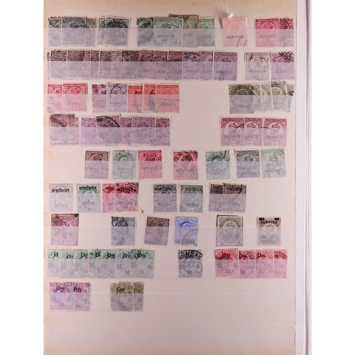 100 - WORLD COLLECTION/ACCUMULATION IN 130 STOCKBOOKS 1850's-2000's mostly used stamps sorted by countries... 