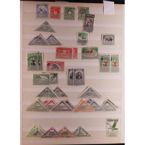 100 - WORLD COLLECTION/ACCUMULATION IN 130 STOCKBOOKS 1850's-2000's mostly used stamps sorted by countries... 