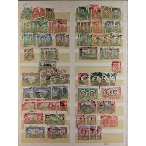 100 - WORLD COLLECTION/ACCUMULATION IN 130 STOCKBOOKS 1850's-2000's mostly used stamps sorted by countries... 