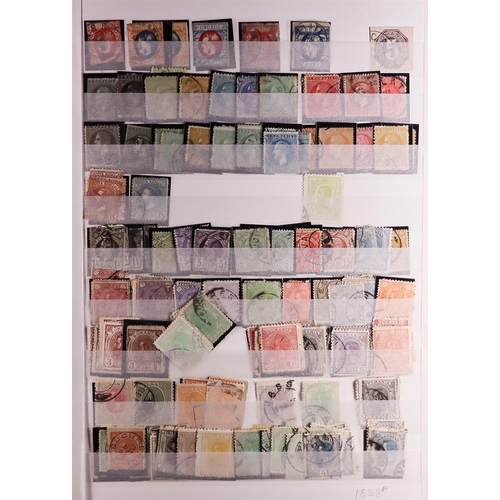 100 - WORLD COLLECTION/ACCUMULATION IN 130 STOCKBOOKS 1850's-2000's mostly used stamps sorted by countries... 