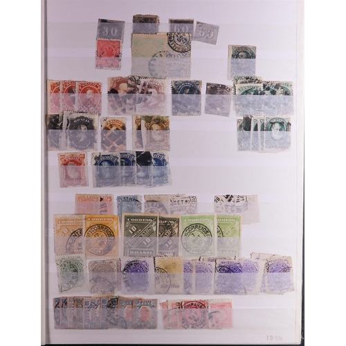 100 - WORLD COLLECTION/ACCUMULATION IN 130 STOCKBOOKS 1850's-2000's mostly used stamps sorted by countries... 