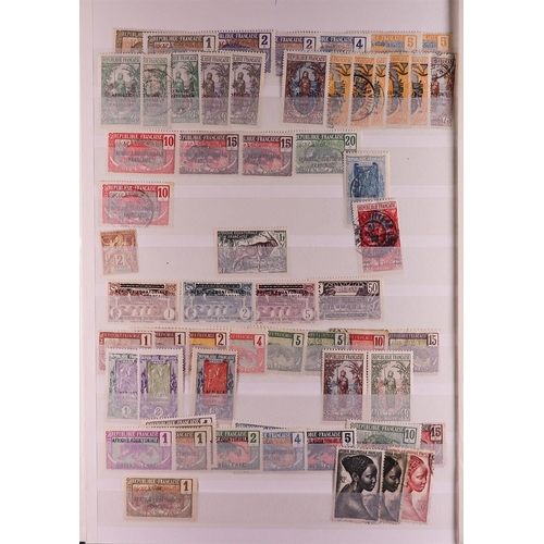 100 - WORLD COLLECTION/ACCUMULATION IN 130 STOCKBOOKS 1850's-2000's mostly used stamps sorted by countries... 