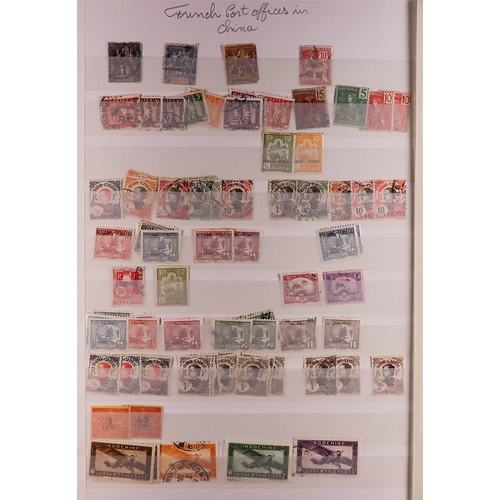 100 - WORLD COLLECTION/ACCUMULATION IN 130 STOCKBOOKS 1850's-2000's mostly used stamps sorted by countries... 