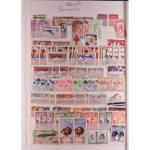 100 - WORLD COLLECTION/ACCUMULATION IN 130 STOCKBOOKS 1850's-2000's mostly used stamps sorted by countries... 