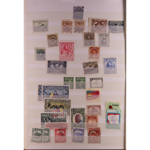 100 - WORLD COLLECTION/ACCUMULATION IN 130 STOCKBOOKS 1850's-2000's mostly used stamps sorted by countries... 