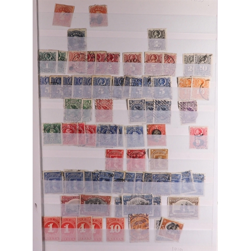 100 - WORLD COLLECTION/ACCUMULATION IN 130 STOCKBOOKS 1850's-2000's mostly used stamps sorted by countries... 