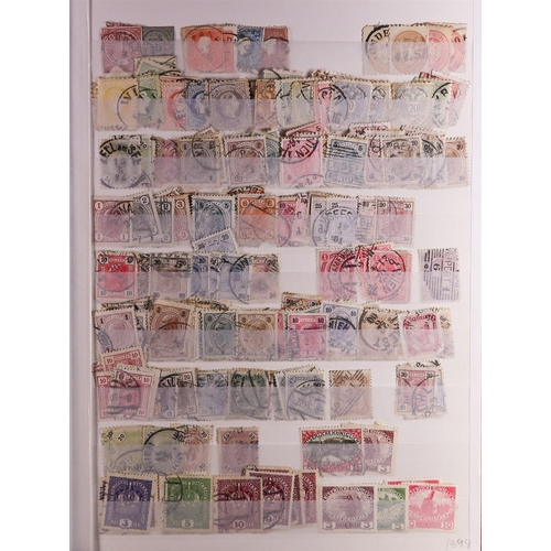 100 - WORLD COLLECTION/ACCUMULATION IN 130 STOCKBOOKS 1850's-2000's mostly used stamps sorted by countries... 