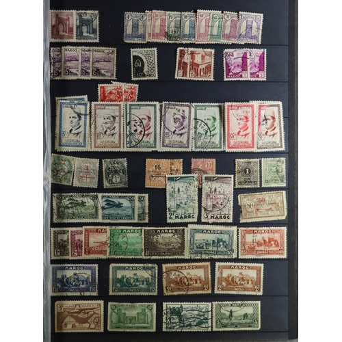 100 - WORLD COLLECTION/ACCUMULATION IN 130 STOCKBOOKS 1850's-2000's mostly used stamps sorted by countries... 