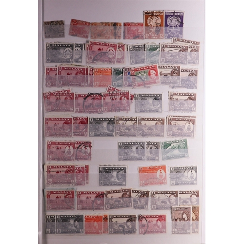 100 - WORLD COLLECTION/ACCUMULATION IN 130 STOCKBOOKS 1850's-2000's mostly used stamps sorted by countries... 