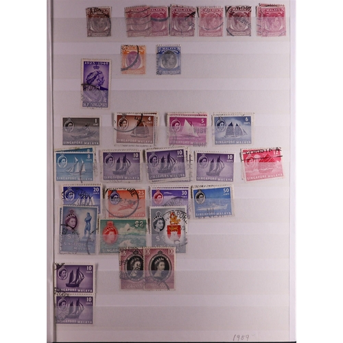 100 - WORLD COLLECTION/ACCUMULATION IN 130 STOCKBOOKS 1850's-2000's mostly used stamps sorted by countries... 