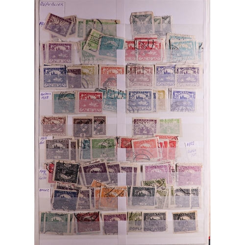 100 - WORLD COLLECTION/ACCUMULATION IN 130 STOCKBOOKS 1850's-2000's mostly used stamps sorted by countries... 