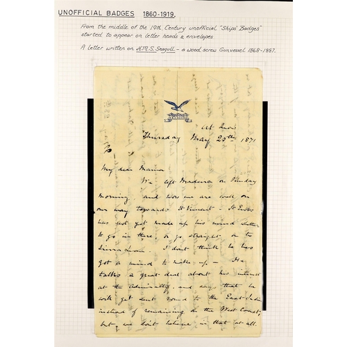 1009 - SIERRA LEONE 1871 lengthy letter on H.M.S. Seagull letter sheet written by C. Druitt between 25 May ... 