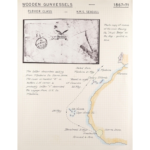 1009 - SIERRA LEONE 1871 lengthy letter on H.M.S. Seagull letter sheet written by C. Druitt between 25 May ... 