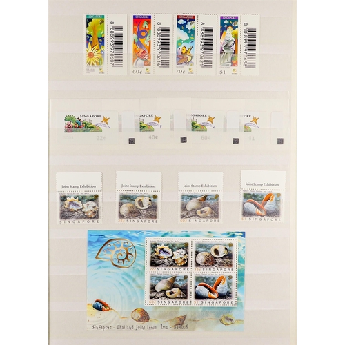 1015 - SINGAPORE 1993 - 2002 COLLECTION. of never hinged mint chiefly sets, miniature sheets incl self adhe... 