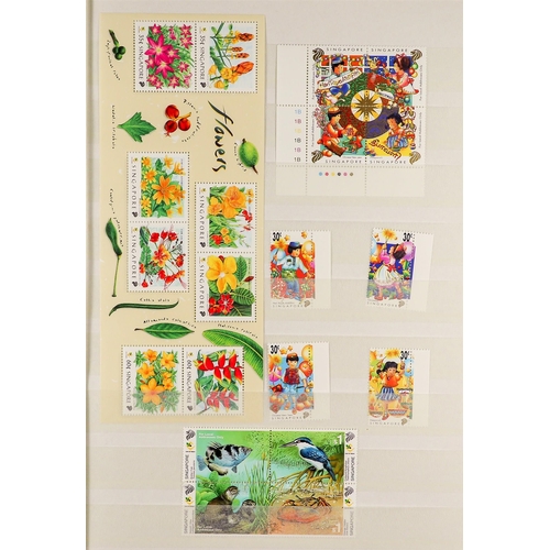 1015 - SINGAPORE 1993 - 2002 COLLECTION. of never hinged mint chiefly sets, miniature sheets incl self adhe... 