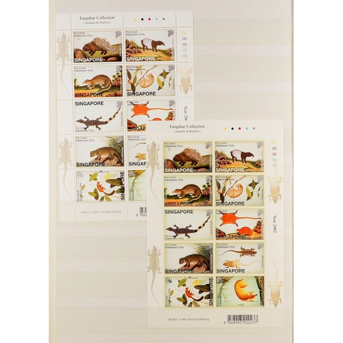 1015 - SINGAPORE 1993 - 2002 COLLECTION. of never hinged mint chiefly sets, miniature sheets incl self adhe... 