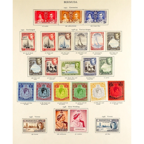 103 - BRITISH WEST INDIES 1937 - 1952 COLLECTION of mint stamps on pages from the SG KGVI 'Crown' album co... 