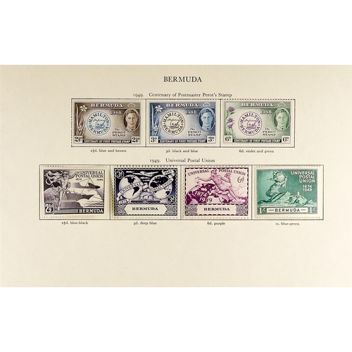 103 - BRITISH WEST INDIES 1937 - 1952 COLLECTION of mint stamps on pages from the SG KGVI 'Crown' album co... 