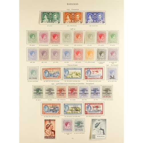 103 - BRITISH WEST INDIES 1937 - 1952 COLLECTION of mint stamps on pages from the SG KGVI 'Crown' album co... 