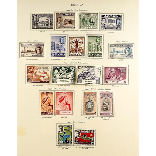 103 - BRITISH WEST INDIES 1937 - 1952 COLLECTION of mint stamps on pages from the SG KGVI 'Crown' album co... 