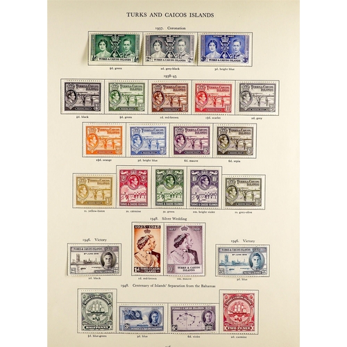 103 - BRITISH WEST INDIES 1937 - 1952 COLLECTION of mint stamps on pages from the SG KGVI 'Crown' album co... 