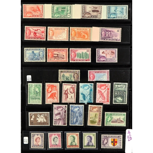 104 - COMMONWEALTH IN LARGE BINDER with around 1800 mint & never hinged mint stamps, chiefly KGVI & QEII. ... 