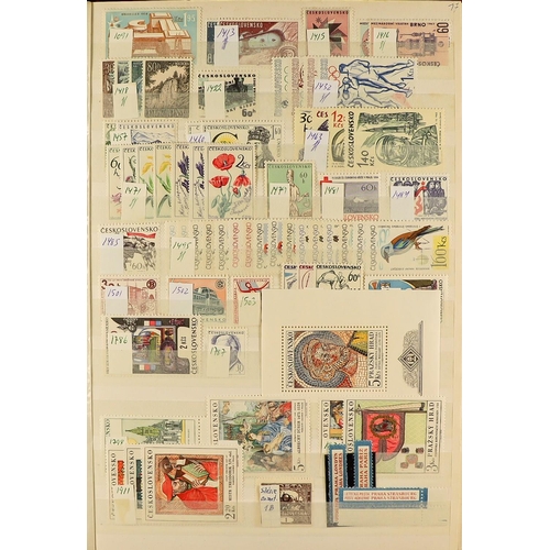 105 - WORLD WIDE MINT / NEVER HINGED MINT STAMPS in stock books, packets, glassine envelopes, on stock car... 