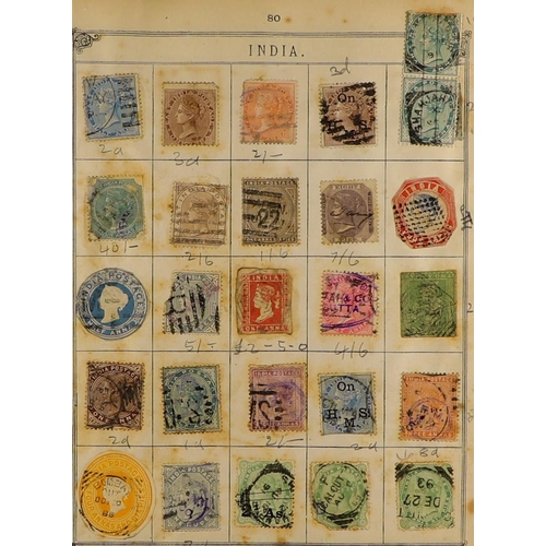 107 - ANCIENT WORLD ALBUMS 1840-1910's mint & used stamps in four small old world albums, includes Great B... 