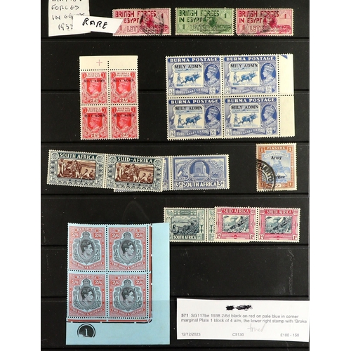 108 - BRITISH COMMONWEALTH Mostly 19th Century to 1950's mint & used stamps on stock pages in two binders,... 