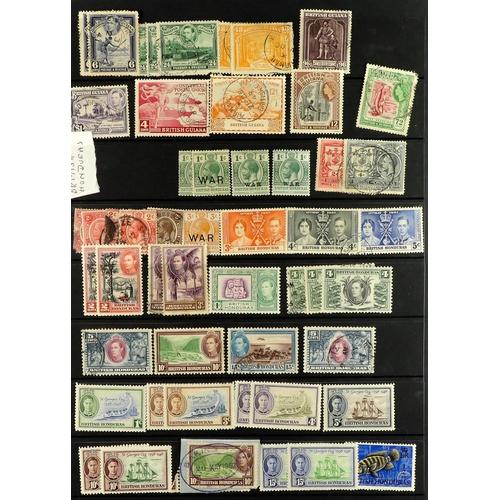 108 - BRITISH COMMONWEALTH Mostly 19th Century to 1950's mint & used stamps on stock pages in two binders,... 