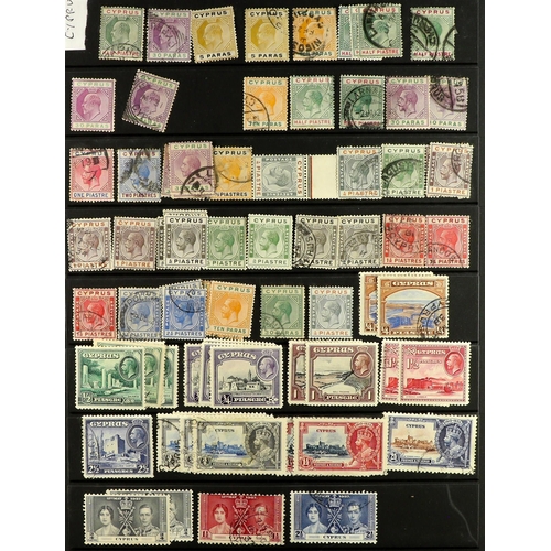 108 - BRITISH COMMONWEALTH Mostly 19th Century to 1950's mint & used stamps on stock pages in two binders,... 