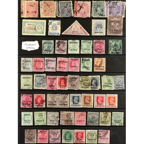 108 - BRITISH COMMONWEALTH Mostly 19th Century to 1950's mint & used stamps on stock pages in two binders,... 