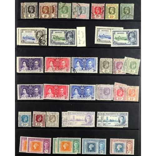 108 - BRITISH COMMONWEALTH Mostly 19th Century to 1950's mint & used stamps on stock pages in two binders,... 