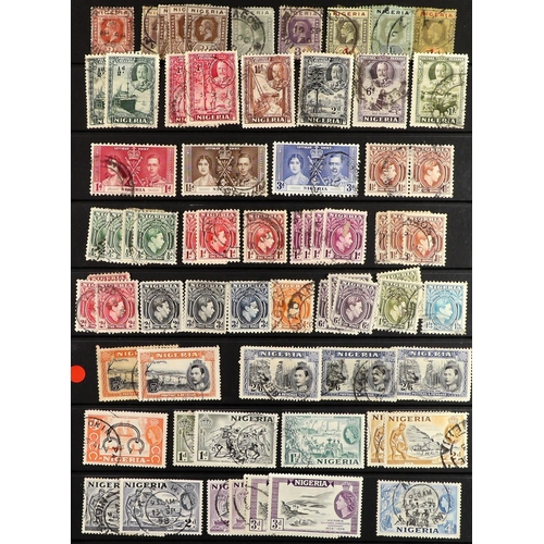 108 - BRITISH COMMONWEALTH Mostly 19th Century to 1950's mint & used stamps on stock pages in two binders,... 