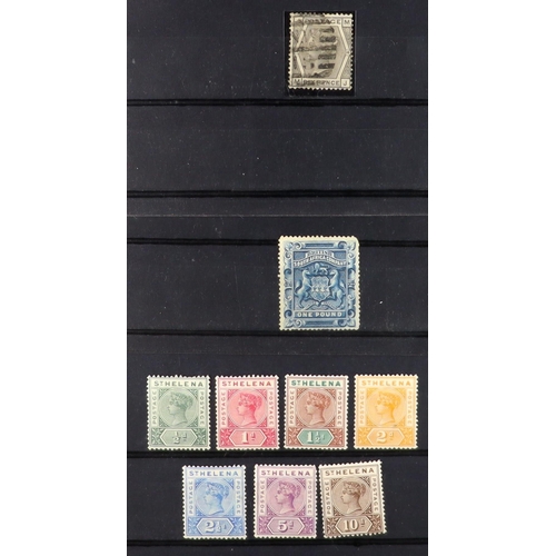 109 - BRITISH COMMONWEALTH 1887-1964 BETTER MINT ITEMS on stock cards, includes New Republic 1887 vals to ... 