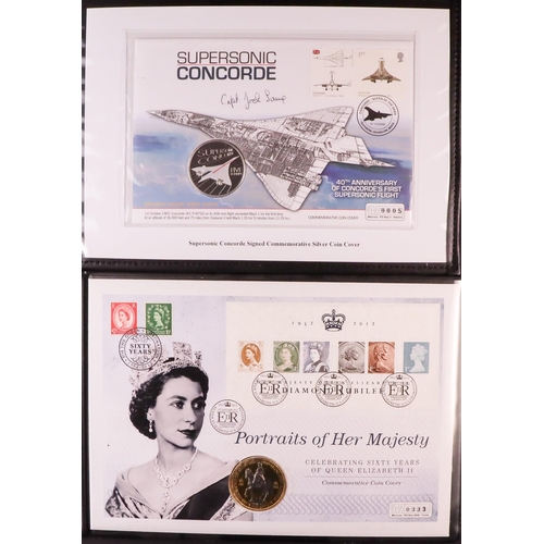 11 - COIN COVERS includes 2000 Queen Mothers 100th Birthday & 2006 QEII 80th Birthday collections in five... 