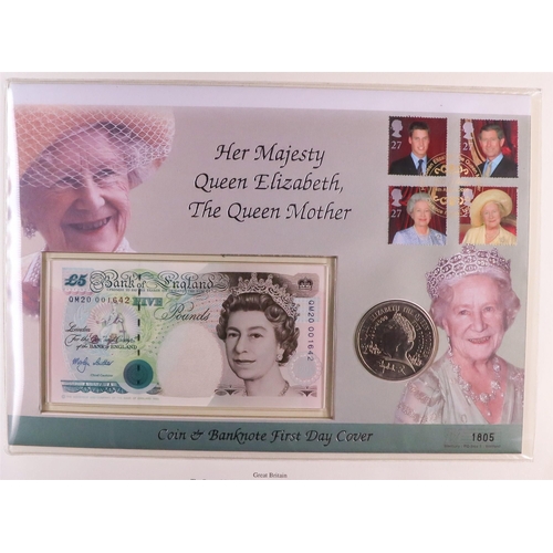 11 - COIN COVERS includes 2000 Queen Mothers 100th Birthday & 2006 QEII 80th Birthday collections in five... 