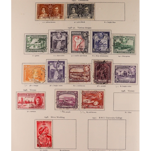 110 - BRITISH COMMONWEALTH 1936-1952 KGVI MOSTLY USED COLLECTION in Stanley Gibbons 'King George VI' album... 