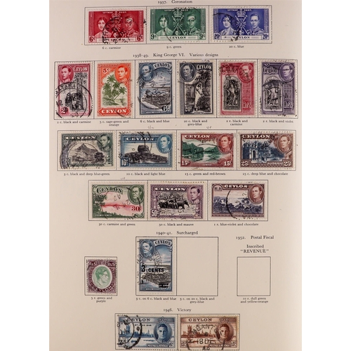 110 - BRITISH COMMONWEALTH 1936-1952 KGVI MOSTLY USED COLLECTION in Stanley Gibbons 'King George VI' album... 