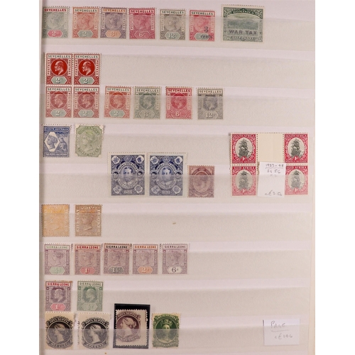 111 - BRITISH COMMONWEALTH QV TO KGV mint ranges in stockbook, some mixed condition, stc £3,400+ (600+ sta... 