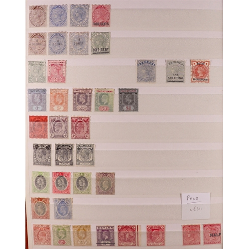 111 - BRITISH COMMONWEALTH QV TO KGV mint ranges in stockbook, some mixed condition, stc £3,400+ (600+ sta... 