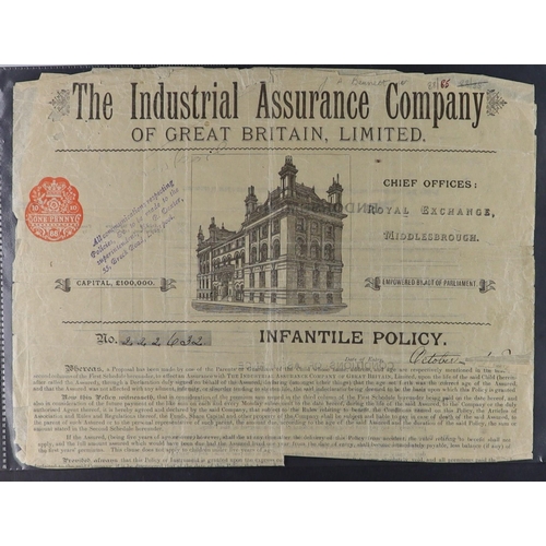 1197 - GREAT BRITAIN EMBOSSED REVENUES chiefly 1880's - 1960's documents with a wide range (nearly all diff... 