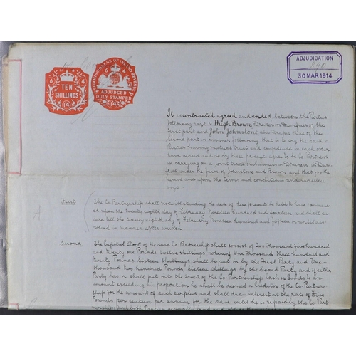 1197 - GREAT BRITAIN EMBOSSED REVENUES chiefly 1880's - 1960's documents with a wide range (nearly all diff... 