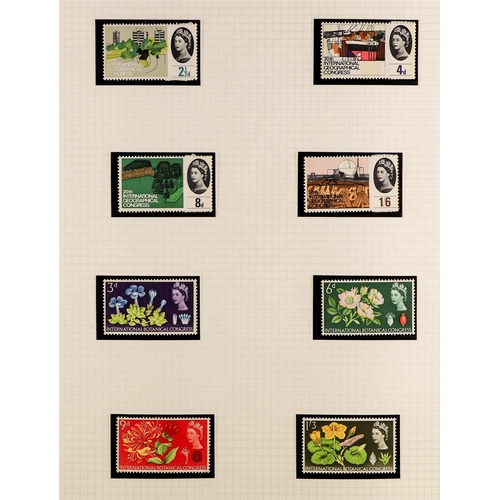 1202 - GREAT BRITAIN 1924-1982 MINT COLLECTION in hingeless mounts in two albums, later issues are never hi... 