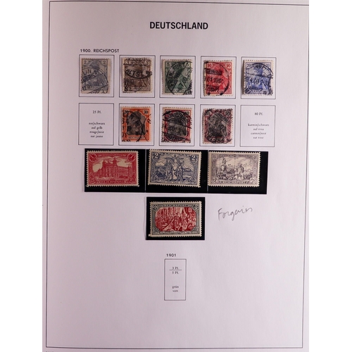 123 - COLLECTIONS IN DAVO ALBUMS 19th Century to 1990's mint (mostly never hinged) and used stamps in 24 e... 